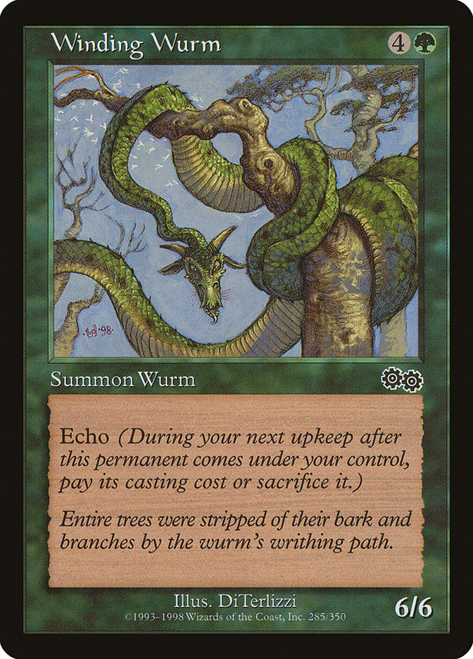 Winding Wurm [Urza's Saga] | Deep Dive Games St. Marys