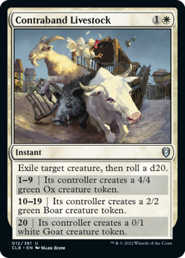 Contraband Livestock [Commander Legends: Battle for Baldur's Gate] | Deep Dive Games St. Marys