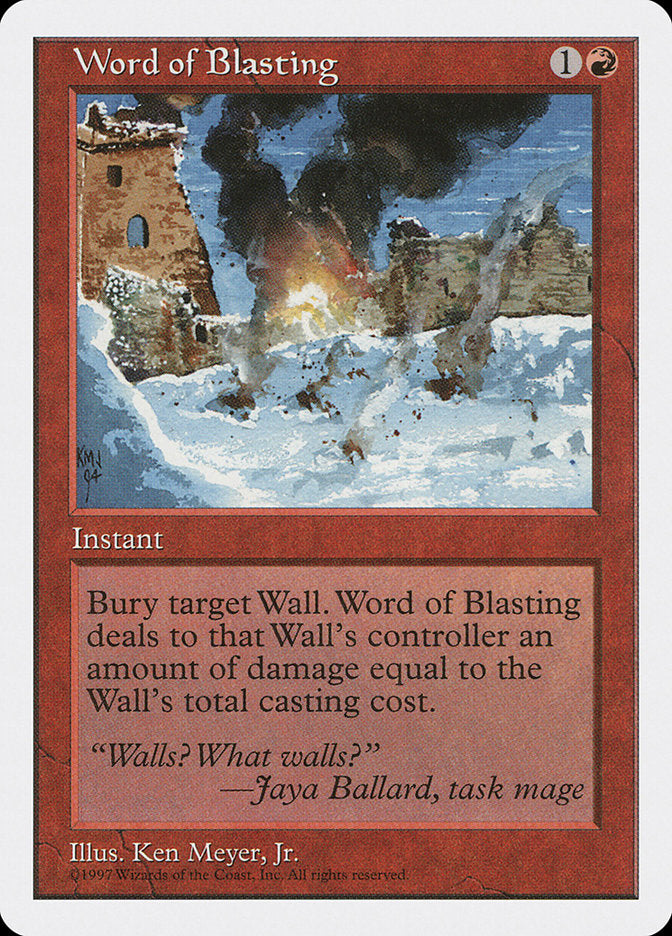 Word of Blasting [Fifth Edition] | Deep Dive Games St. Marys