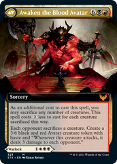 Extus, Oriq Overlord // Awaken the Blood Avatar (Extended Art) [Strixhaven: School of Mages] | Deep Dive Games St. Marys