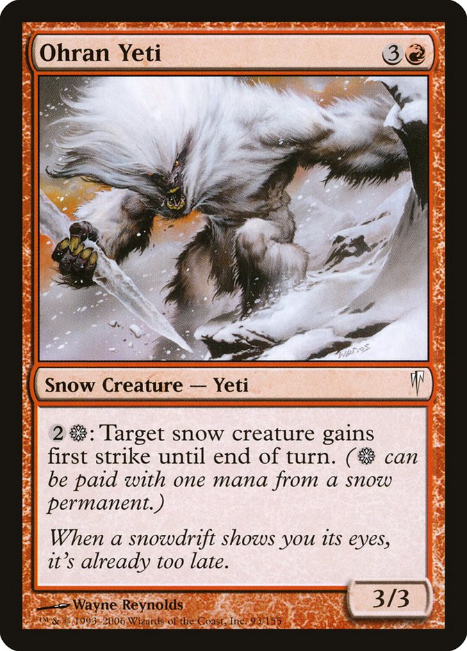 Ohran Yeti [Coldsnap] | Deep Dive Games St. Marys