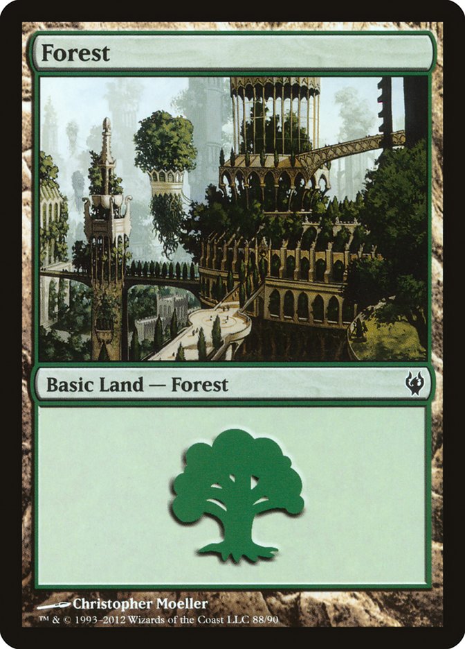 Forest (88) [Duel Decks: Izzet vs. Golgari] | Deep Dive Games St. Marys