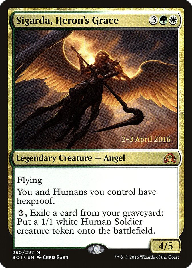 Sigarda, Heron's Grace [Shadows over Innistrad Prerelease Promos] | Deep Dive Games St. Marys
