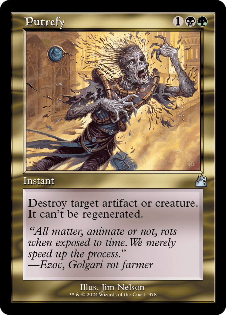 Putrefy (Retro Frame) [Ravnica Remastered] | Deep Dive Games St. Marys