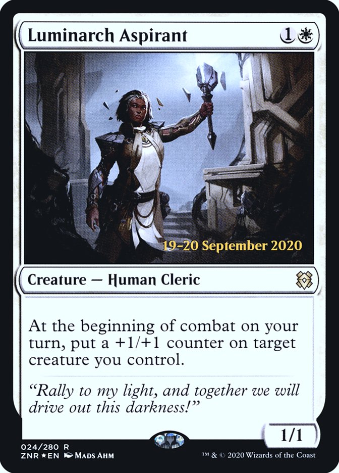 Luminarch Aspirant [Zendikar Rising Prerelease Promos] | Deep Dive Games St. Marys