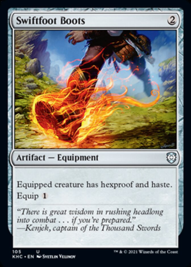 Swiftfoot Boots [Kaldheim Commander] | Deep Dive Games St. Marys