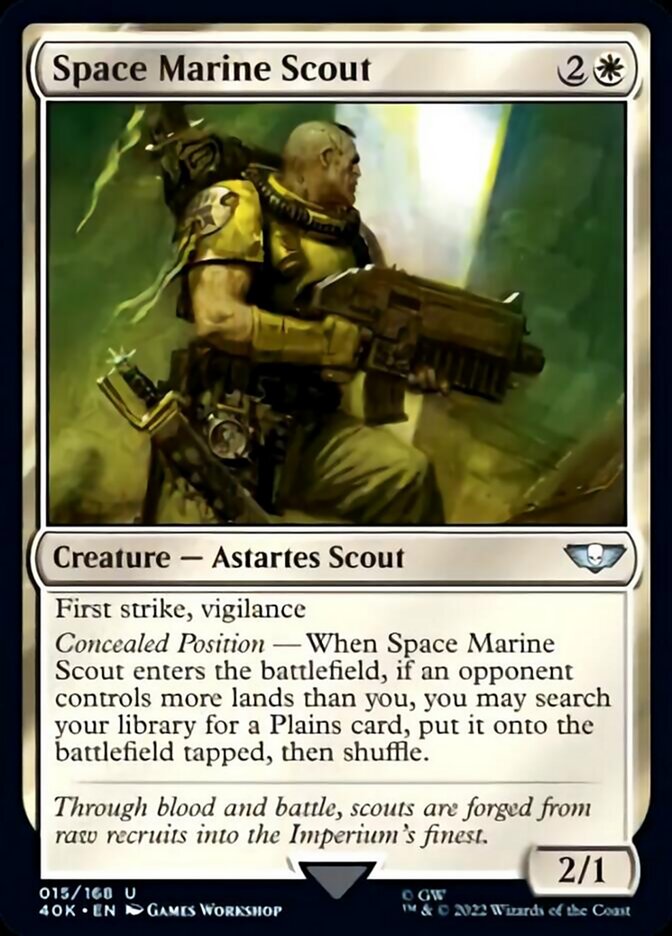 Space Marine Scout (Surge Foil) [Warhammer 40,000] | Deep Dive Games St. Marys