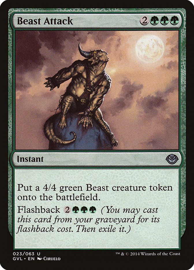 Beast Attack (Garruk vs. Liliana) [Duel Decks Anthology] | Deep Dive Games St. Marys
