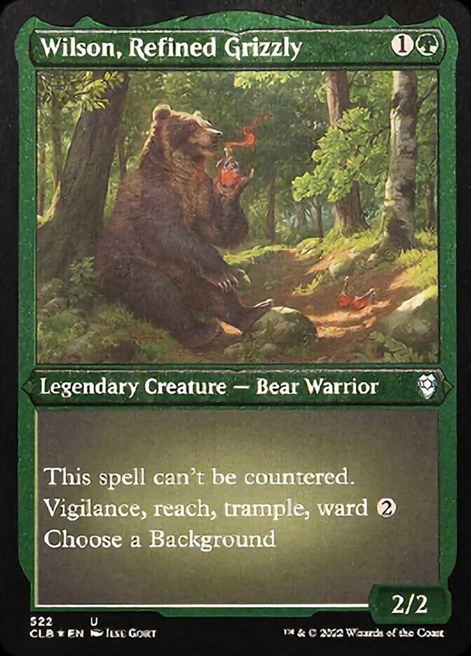 Wilson, Refined Grizzly (Foil Etched) [Commander Legends: Battle for Baldur's Gate] | Deep Dive Games St. Marys
