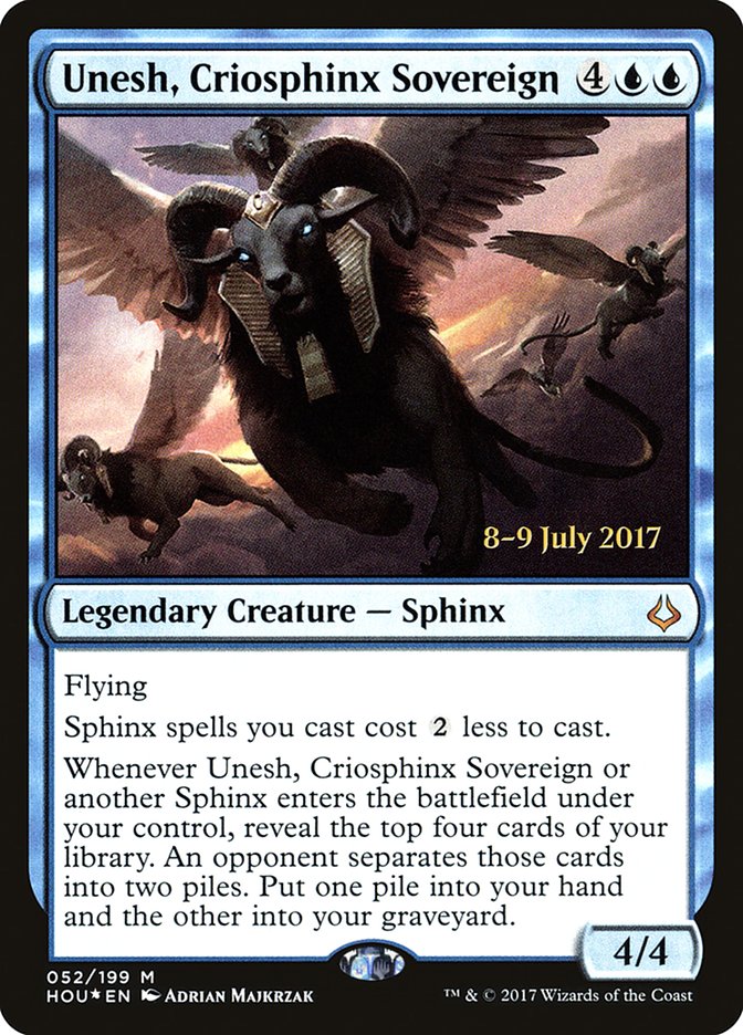 Unesh, Criosphinx Sovereign [Hour of Devastation Prerelease Promos] | Deep Dive Games St. Marys
