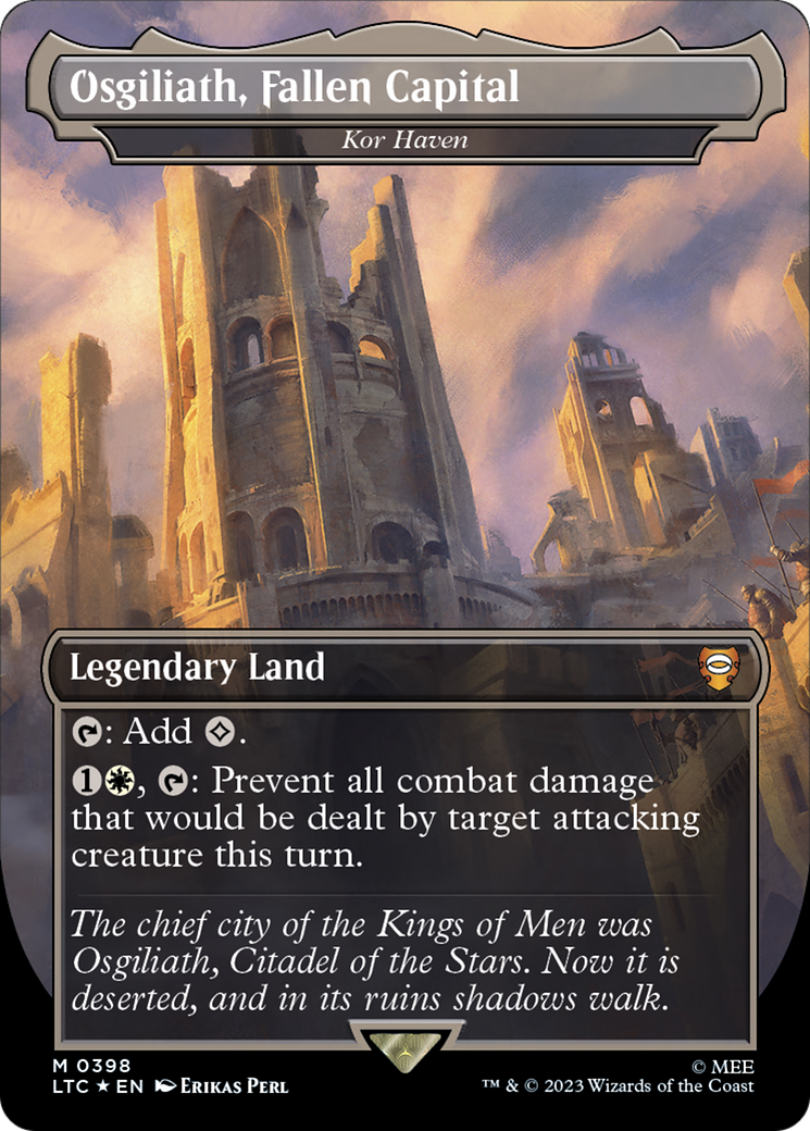 Kor Haven - Osgiliath, Fallen Capital (Surge Foil Realms and Relics) [The Lord of the Rings: Tales of Middle-Earth Commander] | Deep Dive Games St. Marys