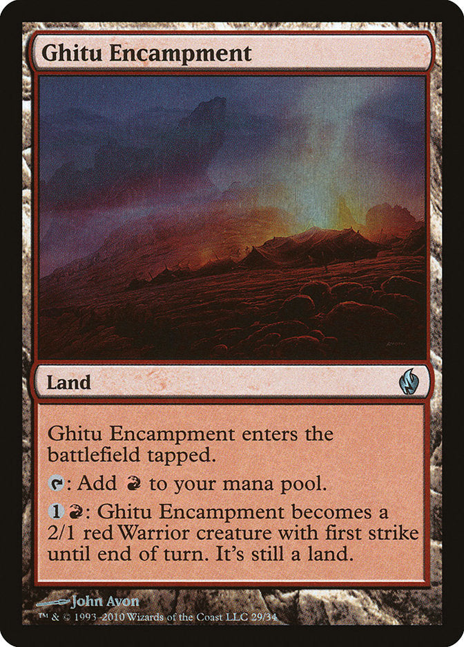 Ghitu Encampment [Premium Deck Series: Fire and Lightning] | Deep Dive Games St. Marys