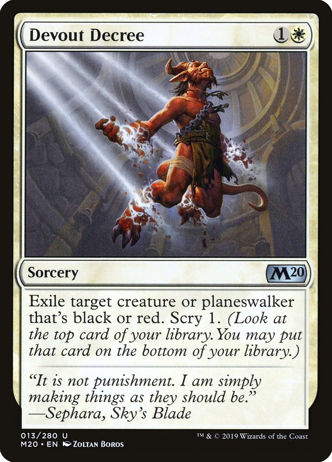Devout Decree [Core Set 2020] | Deep Dive Games St. Marys