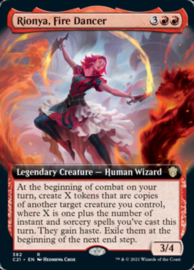 Rionya, Fire Dancer (Extended Art) [Commander 2021] | Deep Dive Games St. Marys