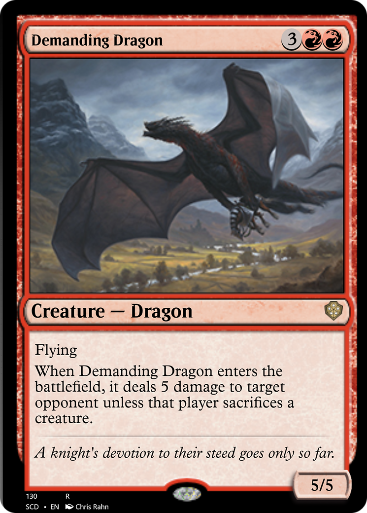 Demanding Dragon [Starter Commander Decks] | Deep Dive Games St. Marys