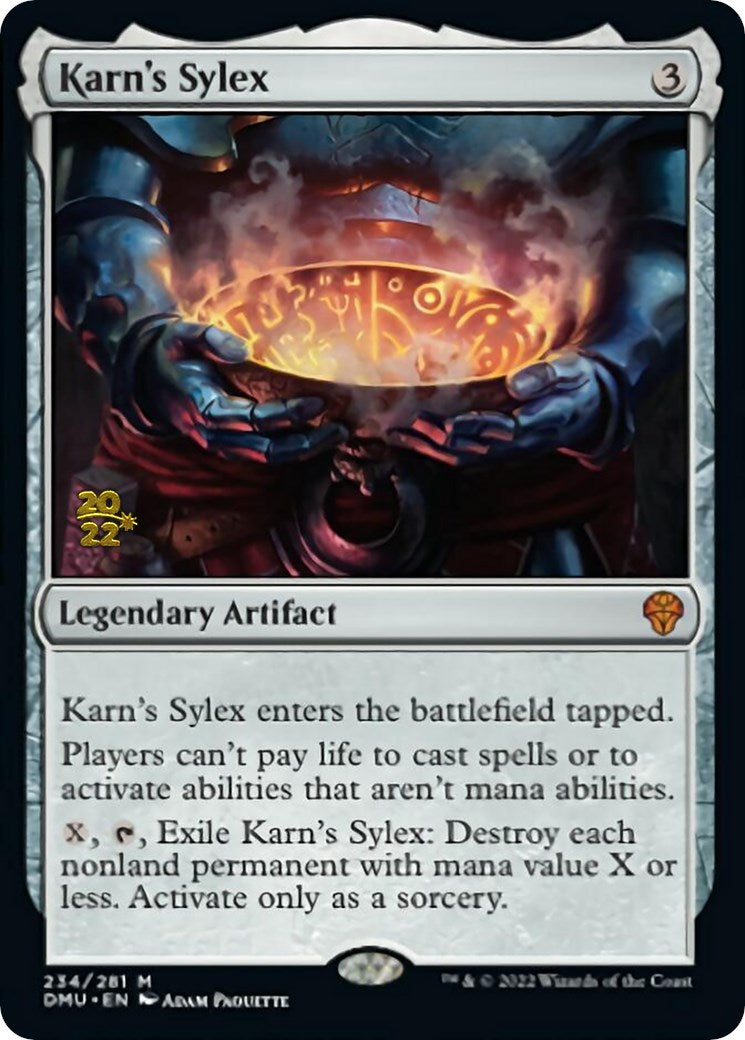 Karn's Sylex [Dominaria United Prerelease Promos] | Deep Dive Games St. Marys
