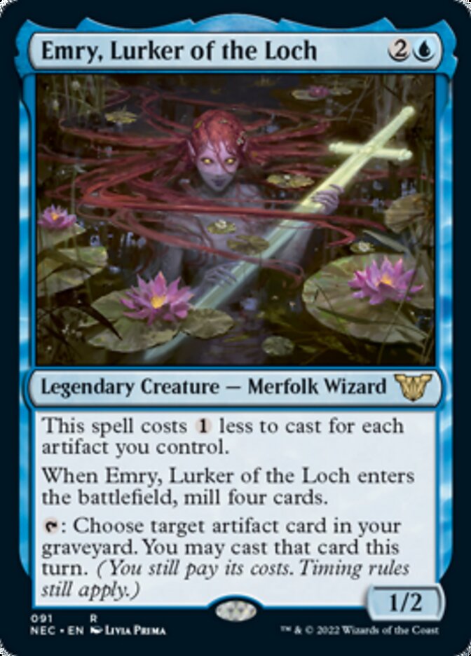 Emry, Lurker of the Loch [Kamigawa: Neon Dynasty Commander] | Deep Dive Games St. Marys