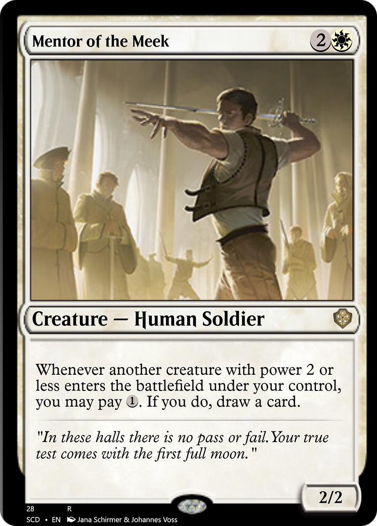 Mentor of the Meek [Starter Commander Decks] | Deep Dive Games St. Marys