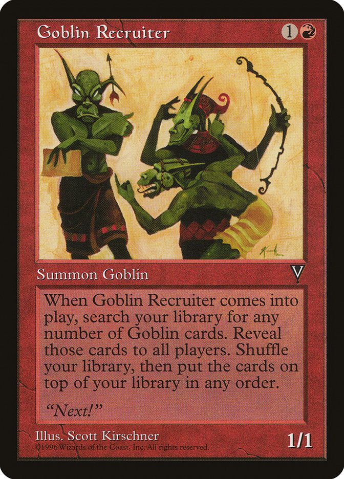 Goblin Recruiter [Visions] | Deep Dive Games St. Marys