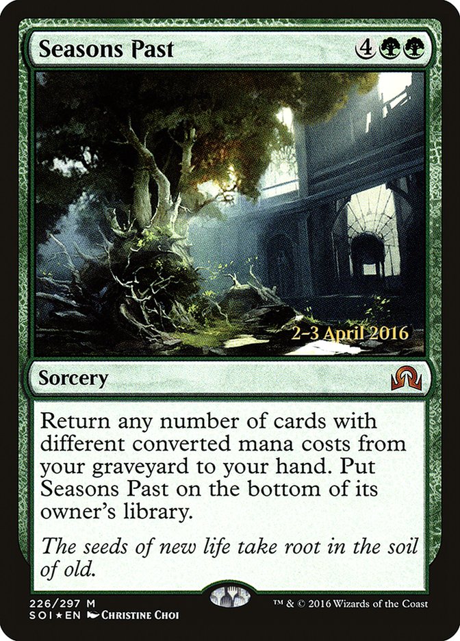 Seasons Past [Shadows over Innistrad Prerelease Promos] | Deep Dive Games St. Marys