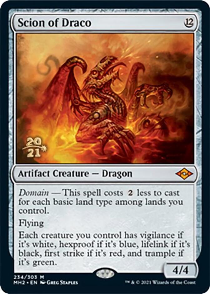 Scion of Draco [Modern Horizons 2 Prerelease Promos] | Deep Dive Games St. Marys