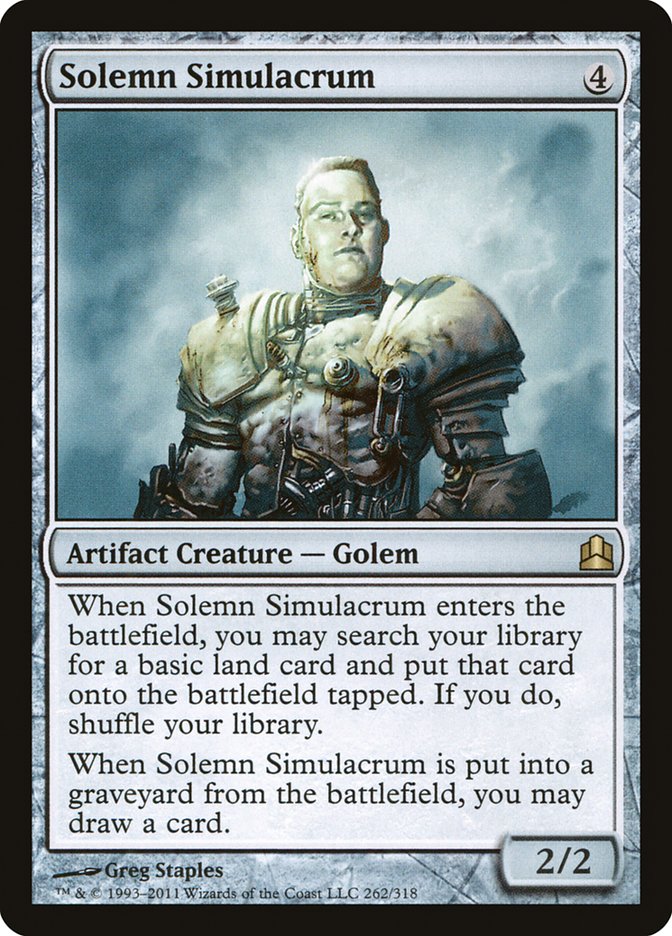 Solemn Simulacrum [Commander 2011] | Deep Dive Games St. Marys