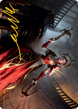 Bloodthirsty Adversary Art Card (Gold-Stamped Signature) [Innistrad: Midnight Hunt Art Series] | Deep Dive Games St. Marys