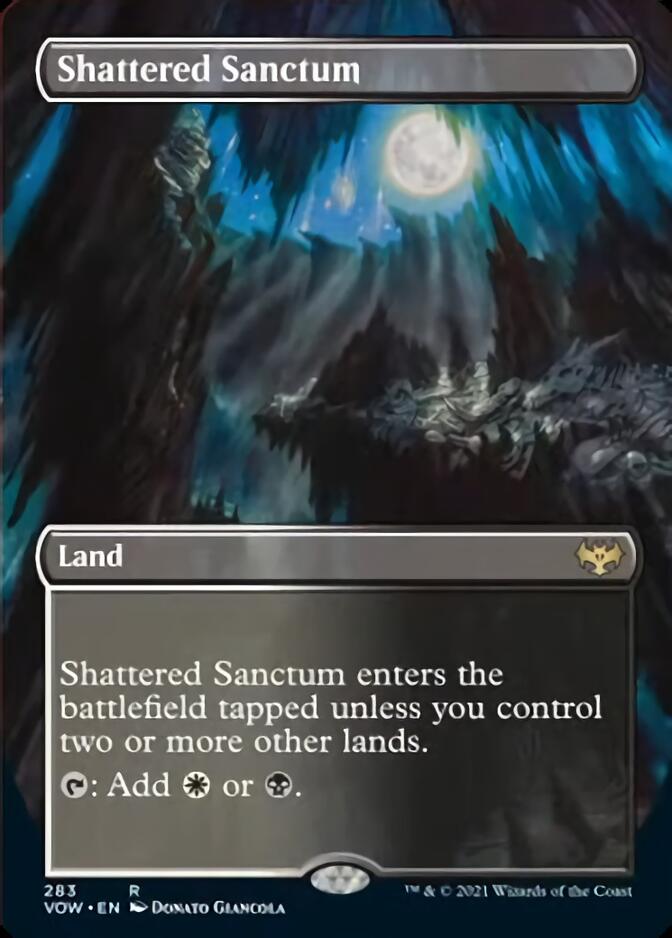 Shattered Sanctum (Borderless Alternate Art) [Innistrad: Crimson Vow] | Deep Dive Games St. Marys