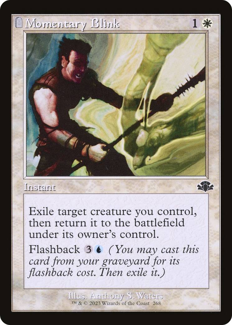 Momentary Blink (Retro) [Dominaria Remastered] | Deep Dive Games St. Marys