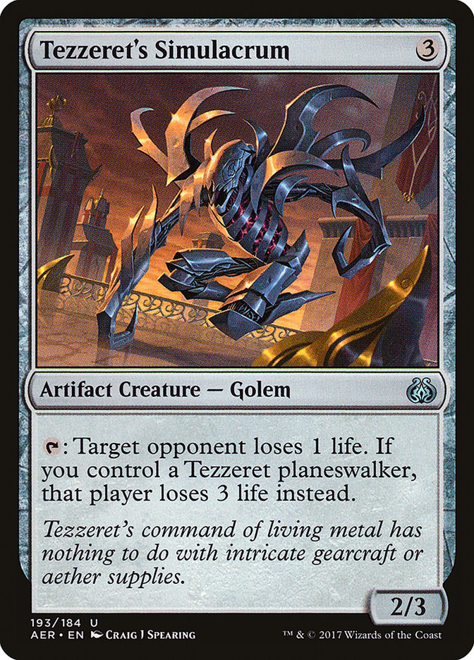 Tezzeret's Simulacrum [Aether Revolt] | Deep Dive Games St. Marys