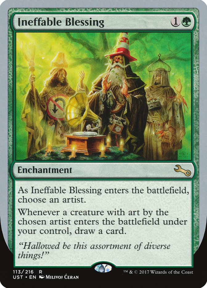 Ineffable Blessing ("choose an artist") [Unstable] | Deep Dive Games St. Marys