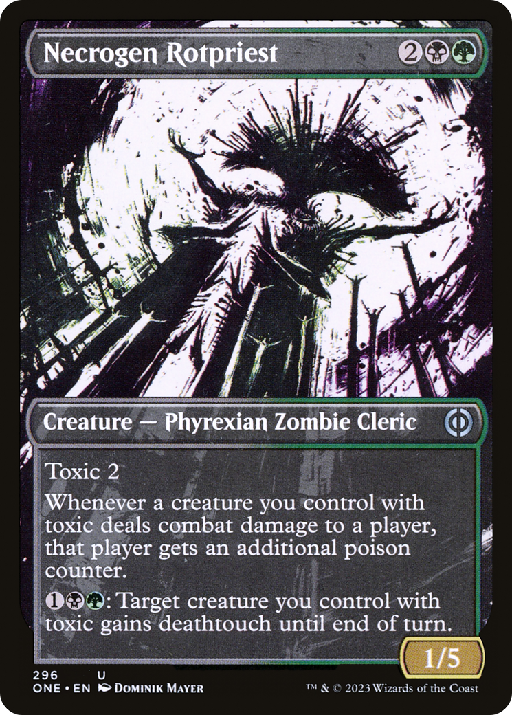 Necrogen Rotpriest (Borderless Ichor) [Phyrexia: All Will Be One] | Deep Dive Games St. Marys
