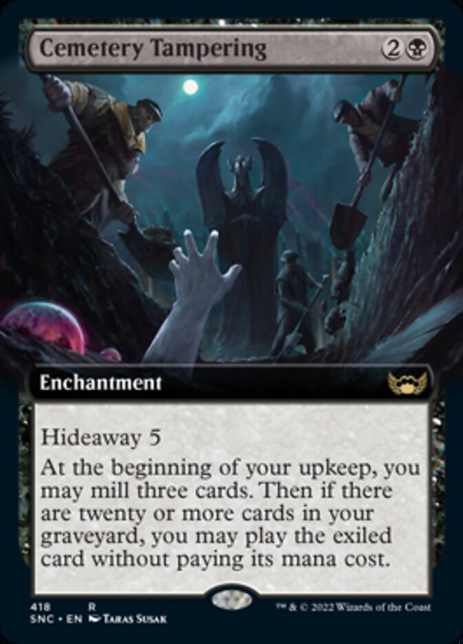 Cemetery Tampering (Extended Art) [Streets of New Capenna] | Deep Dive Games St. Marys