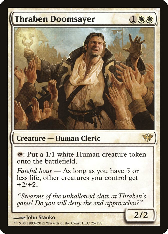 Thraben Doomsayer [Dark Ascension] | Deep Dive Games St. Marys