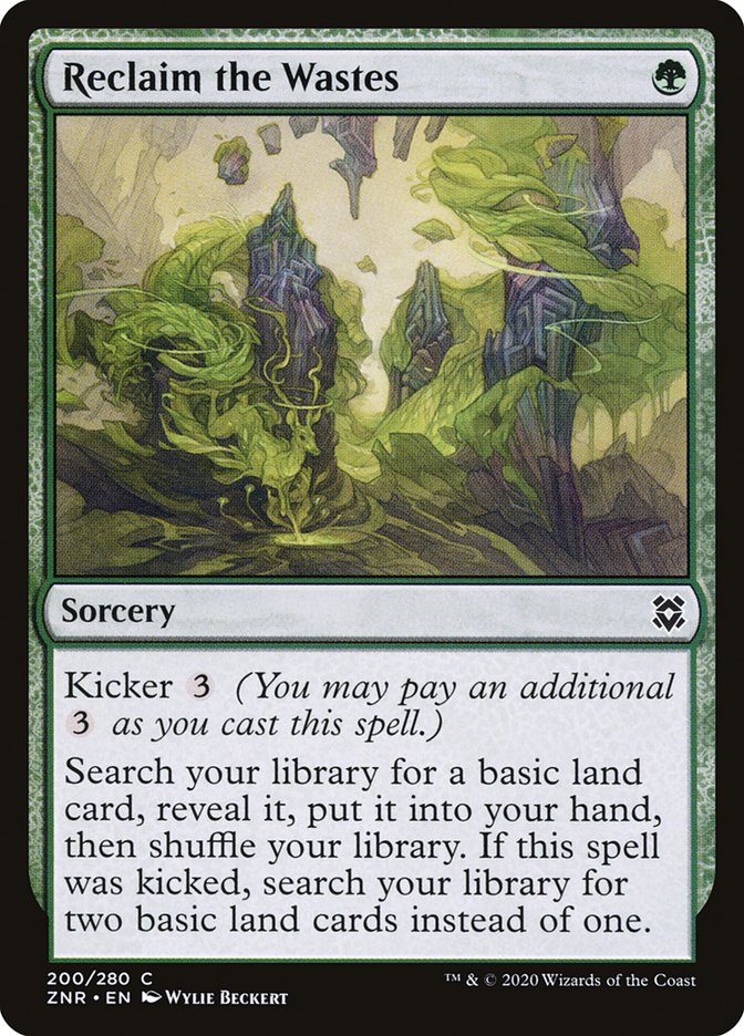 Reclaim the Wastes [Zendikar Rising] | Deep Dive Games St. Marys