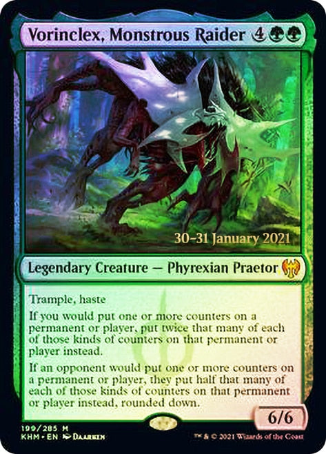 Vorinclex, Monstrous Raider [Kaldheim Prerelease Promos] | Deep Dive Games St. Marys