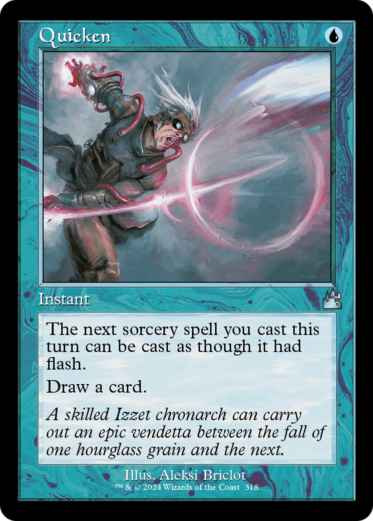 Quicken (Retro Frame) [Ravnica Remastered] | Deep Dive Games St. Marys