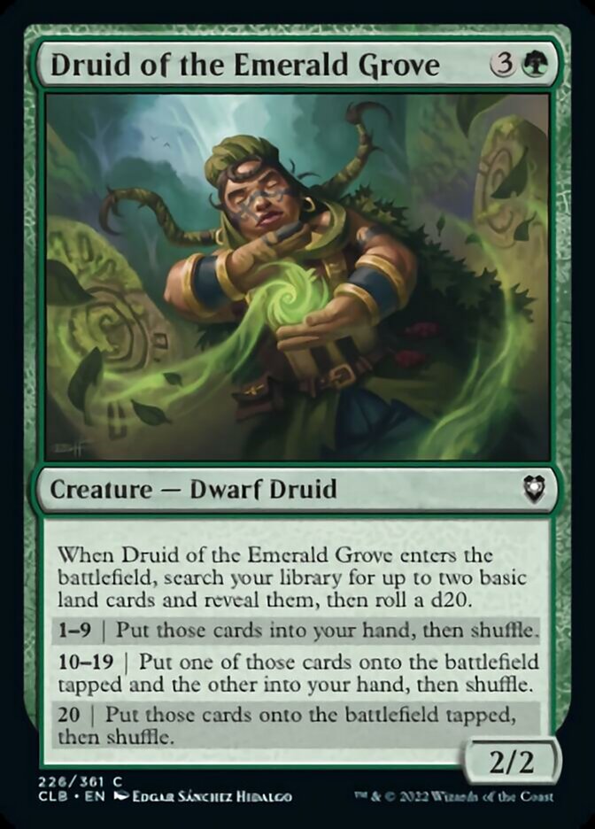 Druid of the Emerald Grove [Commander Legends: Battle for Baldur's Gate] | Deep Dive Games St. Marys