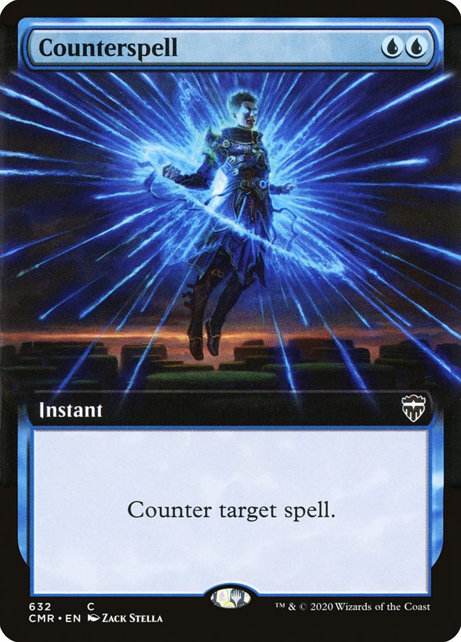Counterspell (Extended Art) [Commander Legends] | Deep Dive Games St. Marys