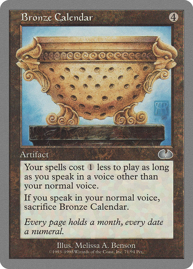 Bronze Calendar [Unglued] | Deep Dive Games St. Marys