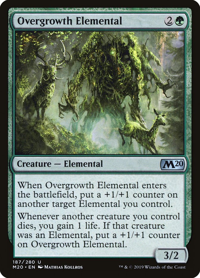Overgrowth Elemental [Core Set 2020] | Deep Dive Games St. Marys