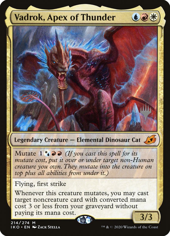Vadrok, Apex of Thunder (Promo Pack) [Ikoria: Lair of Behemoths Promos] | Deep Dive Games St. Marys