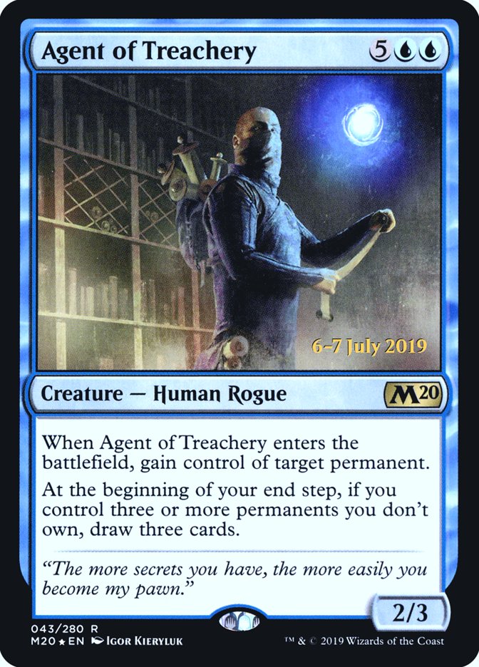 Agent of Treachery [Core Set 2020 Prerelease Promos] | Deep Dive Games St. Marys