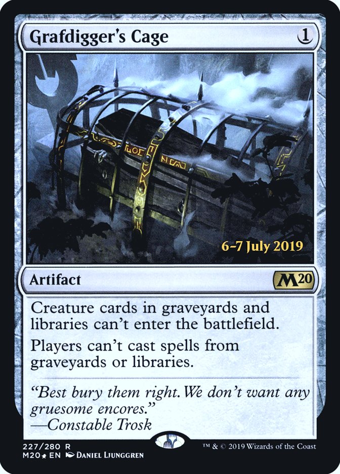Grafdigger's Cage [Core Set 2020 Prerelease Promos] | Deep Dive Games St. Marys