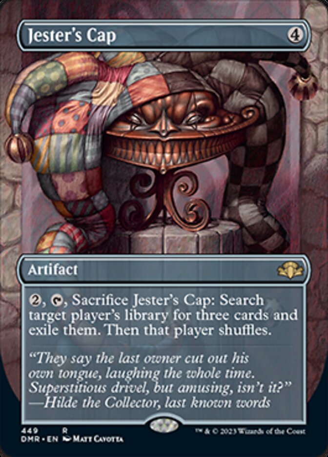 Jester's Cap (Borderless Alternate Art) [Dominaria Remastered] | Deep Dive Games St. Marys