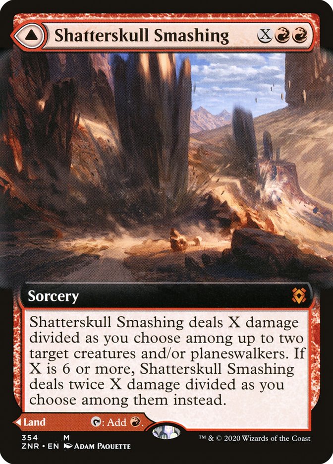 Shatterskull Smashing // Shatterskull, the Hammer Pass (Extended Art) [Zendikar Rising] | Deep Dive Games St. Marys