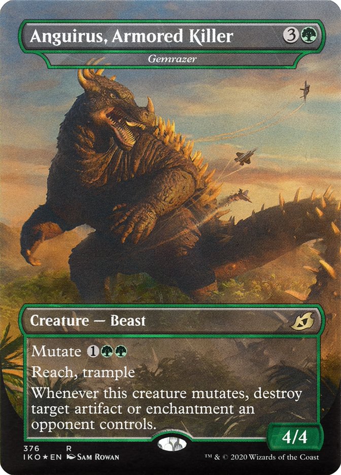 Gemrazer - Anguirus, Armored Killer (Extended Art) [Ikoria: Lair of Behemoths] | Deep Dive Games St. Marys