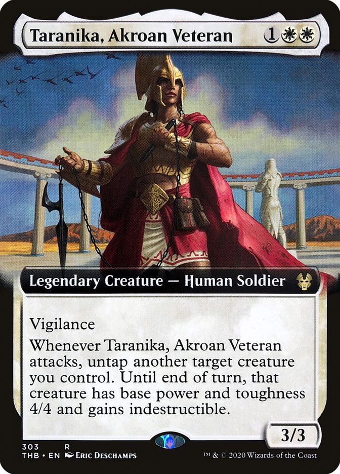 Taranika, Akroan Veteran (Extended Art) [Theros Beyond Death] | Deep Dive Games St. Marys