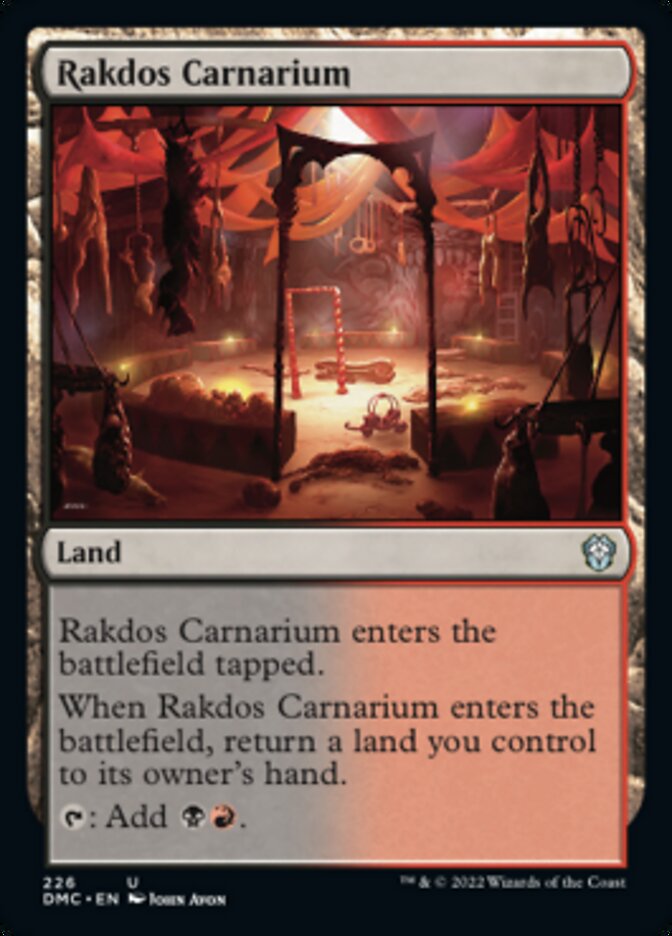 Rakdos Carnarium [Dominaria United Commander] | Deep Dive Games St. Marys