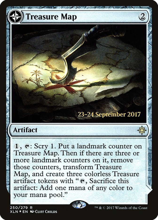 Treasure Map // Treasure Cove [Ixalan Prerelease Promos] | Deep Dive Games St. Marys